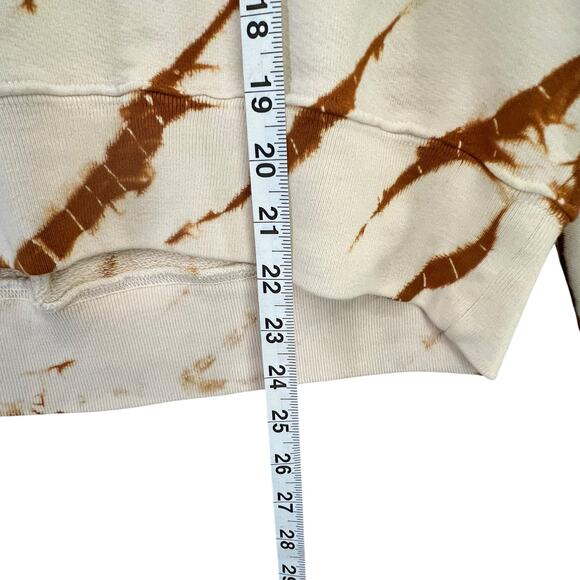 Proenza Schouler White Label Sweatshirt Womens XS Ecru Brown Tie Dye Chic USA - Picture 10 of 14